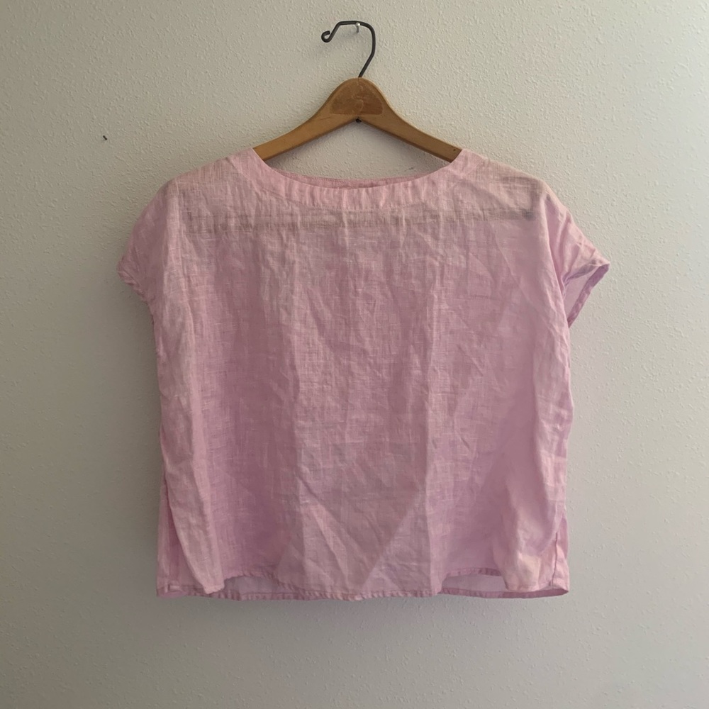 Orchid Linen Top